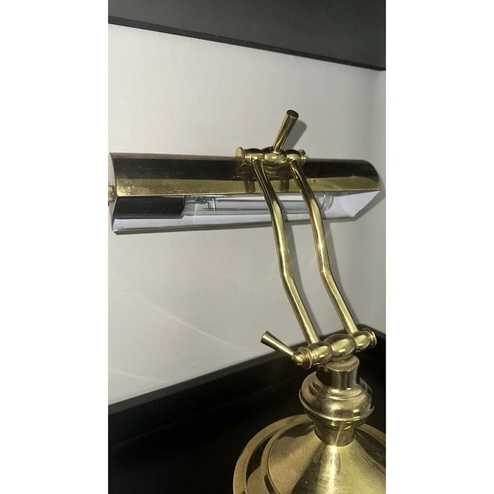 Vintage Brass Bankers Piano Student Desk Lamp Underwriters  Lab